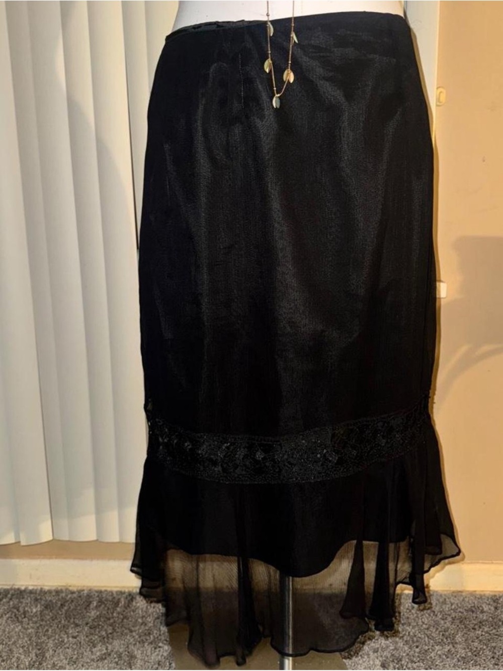late 90s/y2k ICE 100% silk skirt
